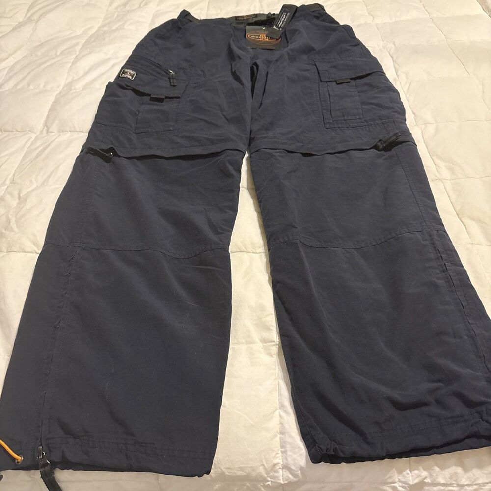 Wearfirst CARGO Pants Mens  Size 18 (30x30) VTG Pockets Baggy Blue Y2K NWT